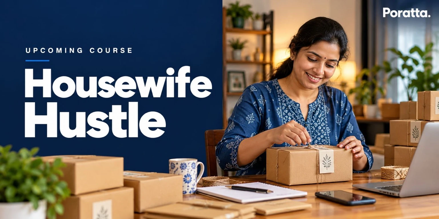 Poratta upcoming homemaker course artwork: Housewife Hustle